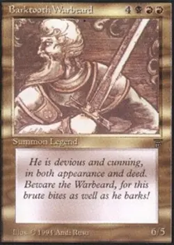 1 x Barktooth Warbeard - Legends - NM-Mint - MTG - Image 1