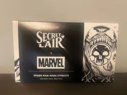 MTG Secret Lair Marvel Spider-Man: Mana Symbiote Sealed Raised Foil In Hand - Image 1