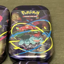 Pokemon MEGA HEROES Mini Tins Factory Sealed/ New Lot (5) Full Set - Image 2