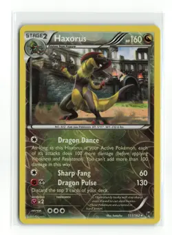 HAXORUS 111/162 REVERSE HOLO BREAKTHROUGH POKEMON TCG LP - Image 1