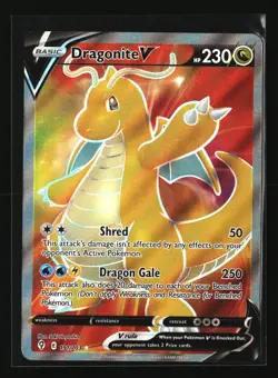 Pokemon DRAGONITE V 191/203 Full Art Ultra Rare (Evolving Skies) NM/Near Mint - Image 1
