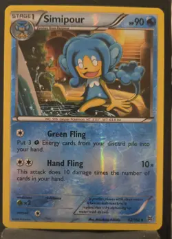Pokemon TCG 2015 Simipour 42/162 XY BREAKthrough Reverse Holo - Image 1