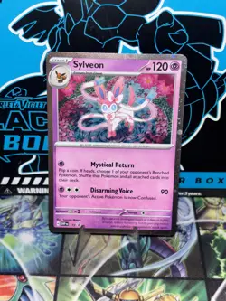 Sylveon SVP 172 Cosmos Holo Pokemon Prismatic Evolution Black Star Promo NM - Image 1