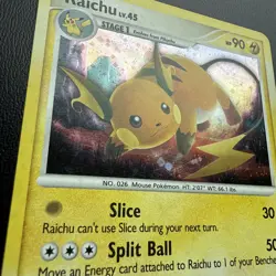 FREE SHIPPING Pokemon Raichu LV.45 8/100 Holo Stormfront - Image 2