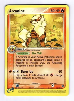 Arcanine Sandstorm #15 (2003) Rare NM Pokemon - Image 1