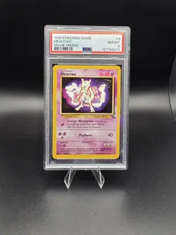 Pokemon MewTwo #3 Movie Promo - Vintage 1999 - PSA 8 - Image 1