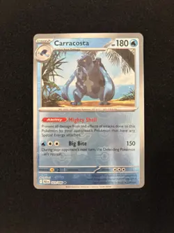 Pokemon TCG Carracosta 023/086 Master Ball Reverse Holo Sv: Black Bolt - Image 1