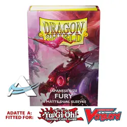 60 Bustine Protettive Japanese Sleeves Mini Small DRAGON SHIELD DUAL MATTE Fury - Image 1