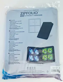 Ultimate Guard Blue 8-Pocket Zipfolio 160 Card Binder Storage Album Xenoskin - Image 2