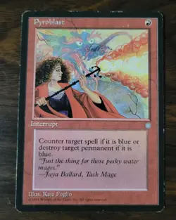 Pyroblast x1 MTG Ice Age Magic Moderate Play MP English Card - Image 1