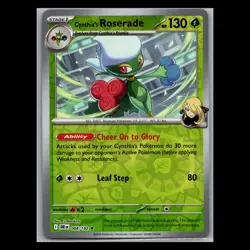 Destined Rivals - Cynthia's Roserade - 008/182 - Reverse Holo - TCG Pokemon Card - Image 1