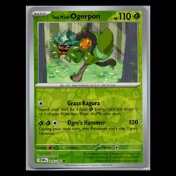 Destined Rivals - Teal Mask Ogerpon - 026/182 - Reverse Holo - TCG Pokemon Card - Image 1