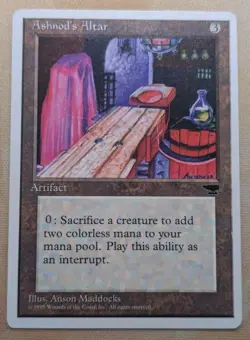 Ashnod's Alter - Chronicles MTG CLEAN Magic the Gathering Trading Card Game TCG - Image 1