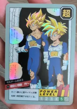 2013 Dragon ball Z SS Teen Gohan & Goku Foil Akira Toriyama Card Cell Games Saga - Image 2