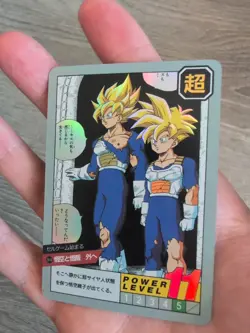 2013 Dragon ball Z SS Teen Gohan & Goku Foil Akira Toriyama Card Cell Games Saga - Image 3