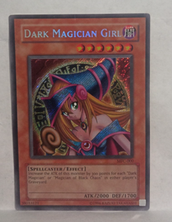 Yu-Gi-Oh Card! Dark Magician Girl MFC-000 Secret Rare! Near Mint Condition. - Image 1
