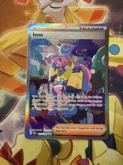 Iono Pokemon TCG Sir Paldean Fates Holo Card 237/091 NM Pokemon - Image 1