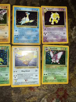 Lot Of 8 Fossil & Jungle Holo Cards Near Mint And Lightly Played - Image 3