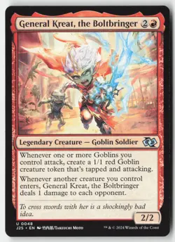MTG - General Kreat, the Boltbringer (Anime) U Foundations Jumpstart 48 LP-NM - Image 1