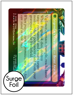 1x Fang, Fearless l'Cie, Borderless Surge Foil, Final Fantasy, Magic MTG NM - Image 2