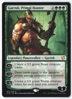 Garruk, Primal Hunter M Commander 2019 167 NM - Image 1