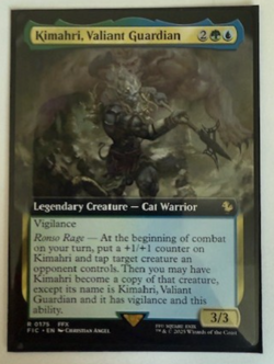 MTG: Kimahri, Valiant Guardian (Extended Art) Commander: Final Fantasy Reg NM - Image 1