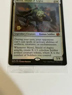 New Sealed Pre Release MTG Myrel, Shield of Argive The Brothers' War - Image 2