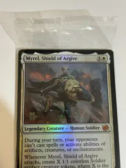 New Sealed Pre Release MTG Myrel, Shield of Argive The Brothers' War - Image 3