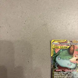 Pokemon Venusaur Snivy GX Holo Ultra Rare Card 1/236 Tag Team Cosmic Eclipse - Image 2
