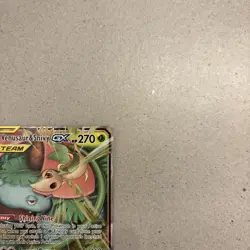 Pokemon Venusaur Snivy GX Holo Ultra Rare Card 1/236 Tag Team Cosmic Eclipse - Image 3