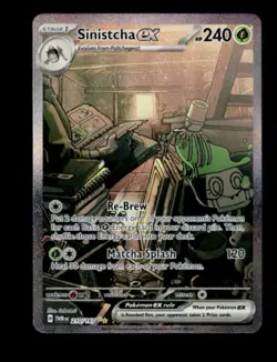 Pokemon TCG Sinistcha EX 210/167 Twilight Masquerade SIR Near Mint - Image 1