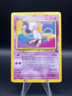 Mew #8 Black Star Promo WOTC Movie 2000 Pokemon Vintage - Image 1