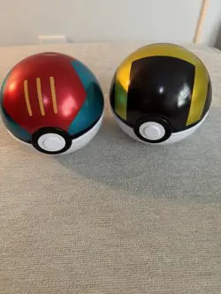Pokemon Ball Tins Set Of 2 Empty - Image 1