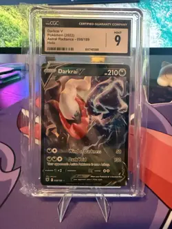 Pokemon TCG Darkrai V Astral Radiance 098/189 Holo Rare CGC 9 Mint - Image 1