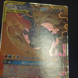 2019 POKEMON HIDDEN FATES MOLTRES & ZAPDOS & ARTICUNO TAG TEAM GX 44/68 - Image 5