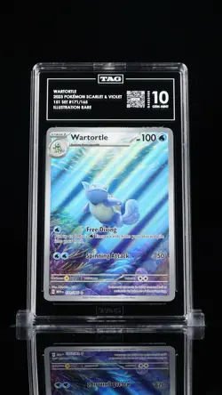 ‼WARTORTLE 2023 POKEMON SCARLET & VIOLET 151 SET #171/165 IR~ TAG GRADE 10!💨 - Image 1