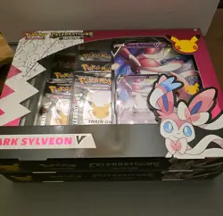 2x Pokemon TCG 25th Anniversary Celebration Dark Sylveon V Collection Box Sealed - Image 2