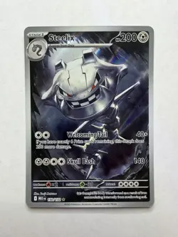 Steelix 150/132 Illustration Rare Pokemon Mega Evolution English NM - Image 1