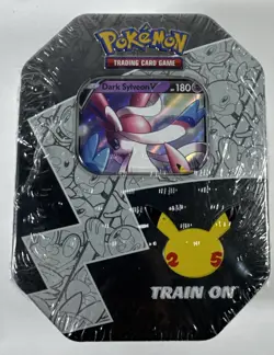 Pokemon TCG Celebrations 25th Anniversary Tin Factory Sealed Dark Sylveon V - Image 1