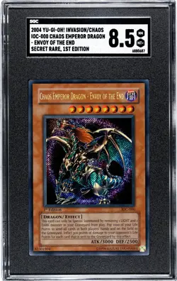 SGC 8.5 Yu-Gi-Oh Chaos Emperor Dragon - Envoy Of The End IOC-000 1st Edition - Image 1