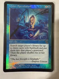 MTG - Quiet Speculation Foil Card Judgement Magic The Gathering - Image 1