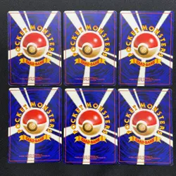 Dark Normal Card Set of 6 Japanese Pokemon Card Old Back s007248 - Image 2