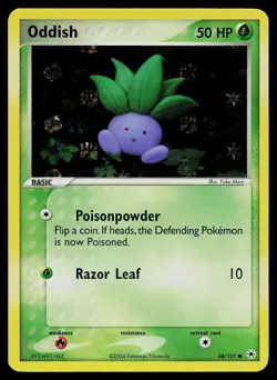 Pokemon Card - Oddish Hidden Legends 68/101 Reverse Holo - Image 1