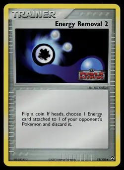Pokemon Card - Energy Removal 2 Power Keepers 74/108 Reverse Holo Stamped - Image 1
