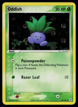Pokemon Card - Oddish Hidden Legends 68/101 Reverse Holo - Image 1