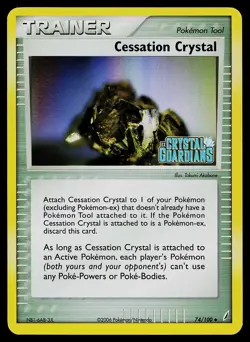 Pokemon Card - Cessation Crystal Crystal Guardians 74/100 Reverse Holo Stamped - Image 1