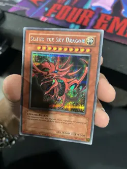 Yu-Gi-Oh! Slifer The Sky Dragon Dark Side of Dimensions Card YMA-EN001 LP - Image 1