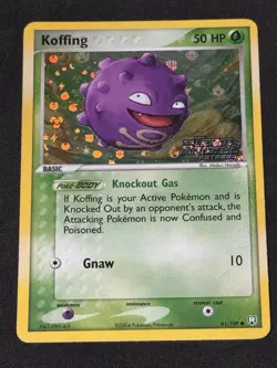 Pokemon Card - Koffing Team Rocket Returns 61/109 Reverse Holo Stamped - Image 1