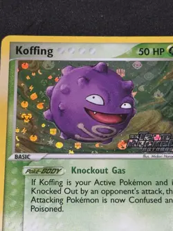 Pokemon Card - Koffing Team Rocket Returns 61/109 Reverse Holo Stamped - Image 3
