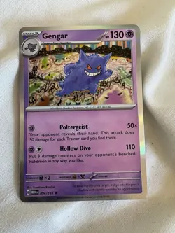 Gengar Pokemon Card 094/165 Holo Rare TCG Trading Card Game - Image 1